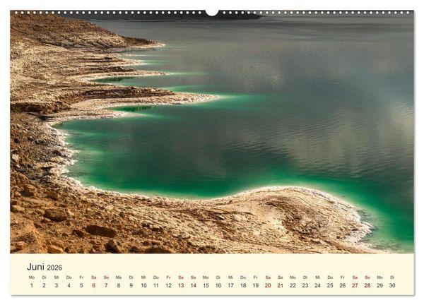 Produktbild: Jordanien Sand, Stein und Salz (Wandkalender 2026 DIN A2 quer), CALVENDO Monatskalender