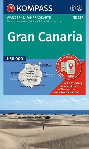 KOMPASS Wanderkarte 237 Gran Canaria 1:50.000, Sonstige von , Kompass-Karten, 9783991544807