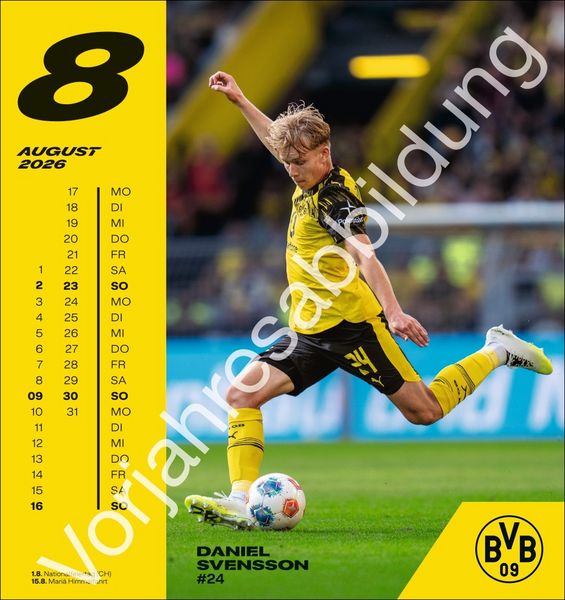 Produktbild: BVB Postkartenkalender 2027