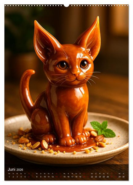 Produktbild: Tierische Desserts (hochwertiger Premium Wandkalender 2026 DIN A2 hoch), Kunstdruck in Hochglanz