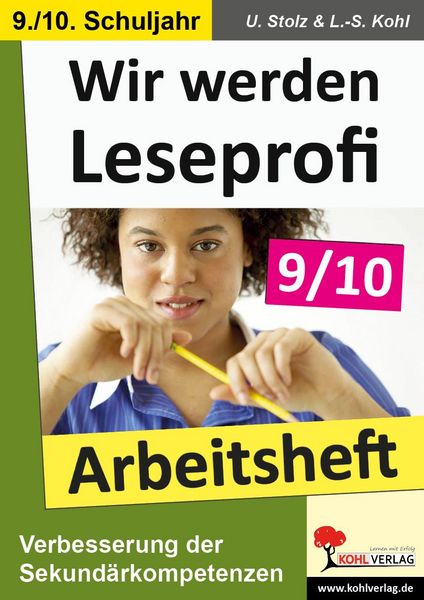 Produktbild: Wir werden Leseprofi - Arbeitsheft (Klasse 9-10)