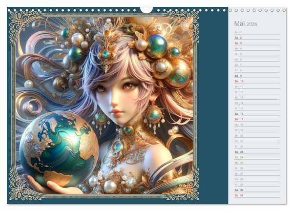Produktbild: Gesichter als Leinwand (Wandkalender 2026 DIN A3 quer), CALVENDO Monatskalender