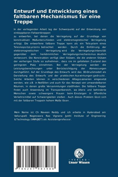 Produktbild: Entwurf und Entwicklung eines faltbaren Mechanismus f&uuml;r eine Treppe