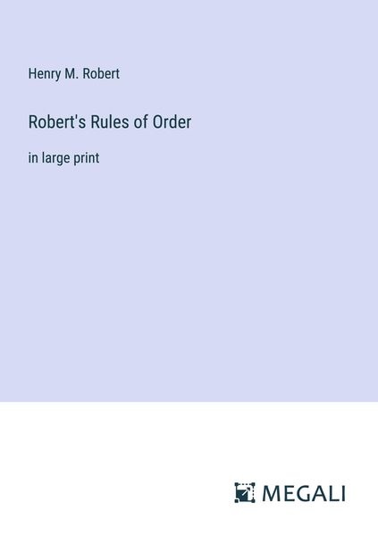 Produktbild: Robert's Rules of Order