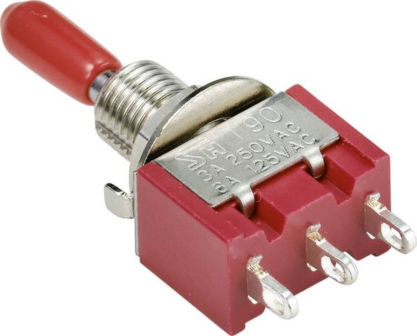 Produktbild: TRU COMPONENTS TC-9353988 Wippschalter 250 V/AC 3A 1 x Ein/Aus/(Ein) rastend/0/tastend 1St.