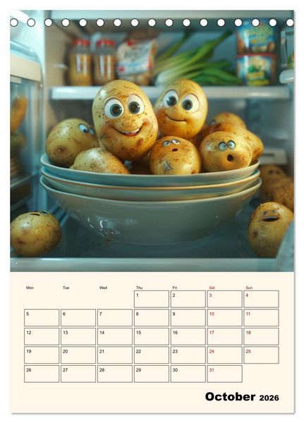 Produktbild: The Light ist still on in the Fridge (Desk Calendar 2026 DIN A5 portrait), CALVENDO 12 Month DeskCalendar