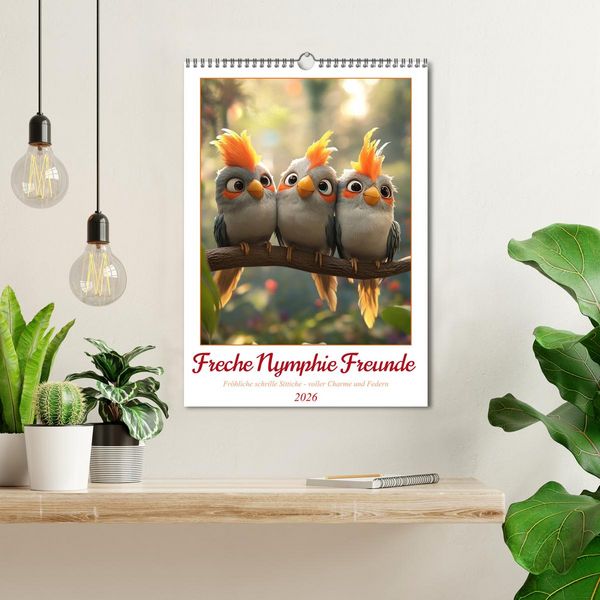 Produktbild: Freche Nymphie Freunde (Wandkalender 2026 DIN A3 hoch), CALVENDO Monatskalender