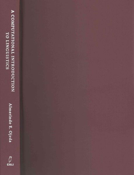 Produktbild: Ojeda, A: Computational Introduction to Linguistics - Descri