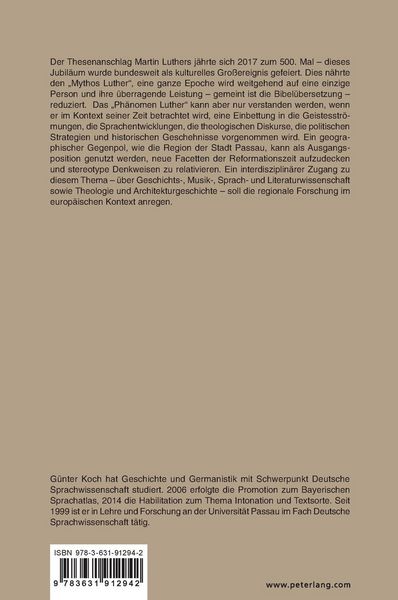 Produktbild: Der Raum Passau zur Reformationszeit