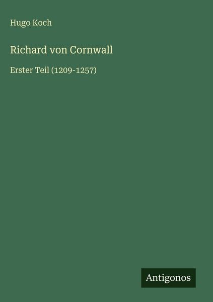 Produktbild: Richard von Cornwall
