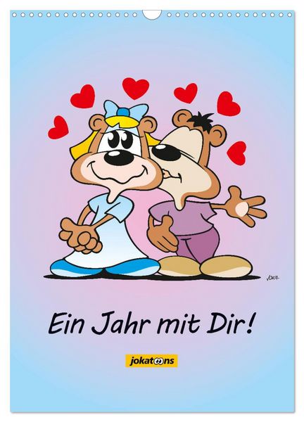 Ein Jahr mit Dir! (Wandkalender 2026 DIN A3 hoch), CALVENDO Monatskalender
