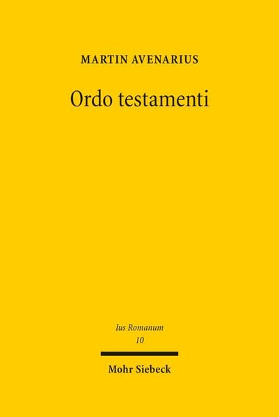 Produktbild: Ordo testamenti