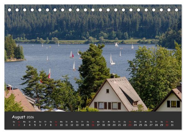 Produktbild: Schluchsee Naturpark S&uuml;dschwarzwald (Tischkalender 2026 DIN A5 quer), CALVENDO Monatskalender