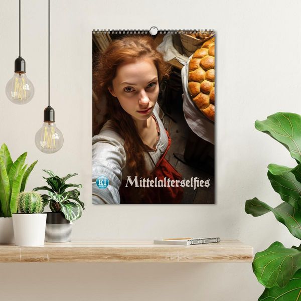 Produktbild: Mittelalterselfies (Wandkalender 2026 DIN A3 hoch), CALVENDO Monatskalender