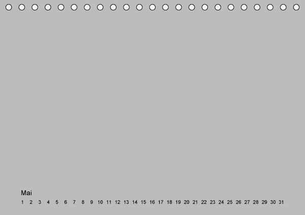 Produktbild: Geburtstags - Bastelkalender - Grau (Tischkalender immerw&auml;hrend DIN A5 quer)