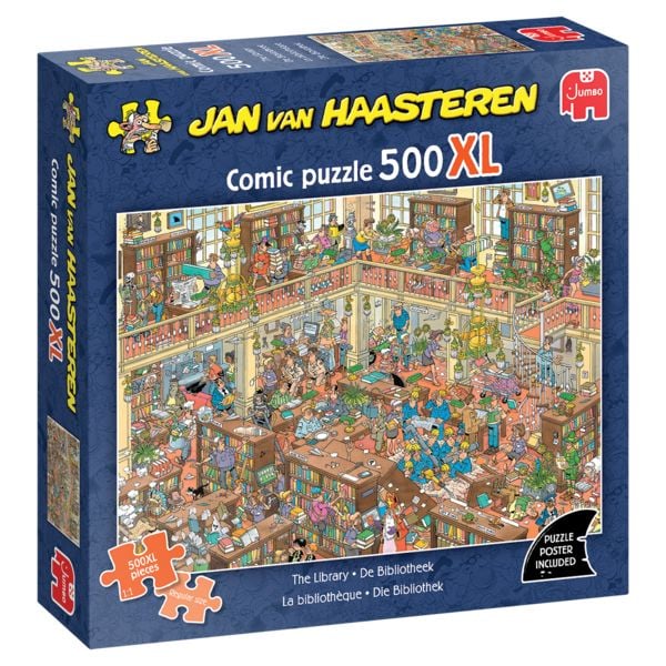 Produktbild: Jan van Haasteren - 500XL - Die Bibliothek - Puzzle