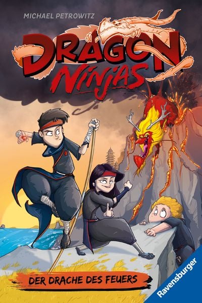 Dragon Ninjas, Band 2 - Der Drache des Feuers, Taschenbuch von Michael Petrowitz, Ravensburger Verlag GmbH, 9783473526284