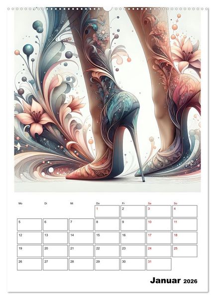 Produktbild: High Heels Zauber (Wandkalender 2026 DIN A2 hoch), CALVENDO Monatskalender