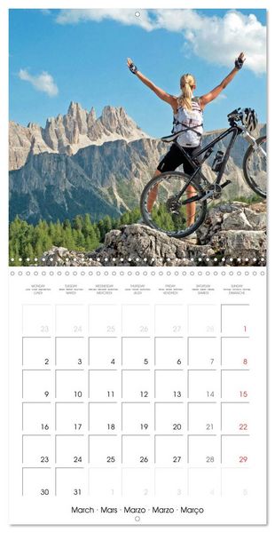 Produktbild: Mountain biking: Up hill and down dale (Wall Calendar 2026 12 &times; 12 Inch) CALVENDO 12 Month Wall Calendar