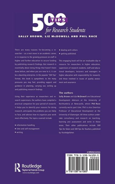 Produktbild: 500 Tips for Research Students