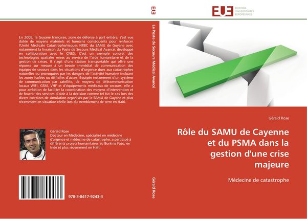 Produktbild: R&ocirc;le du SAMU de Cayenne et du PSMA dans la gestion d'une crise majeure