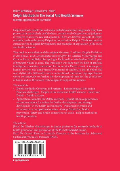 Produktbild: Delphi Methods In The Social And Health Sciences