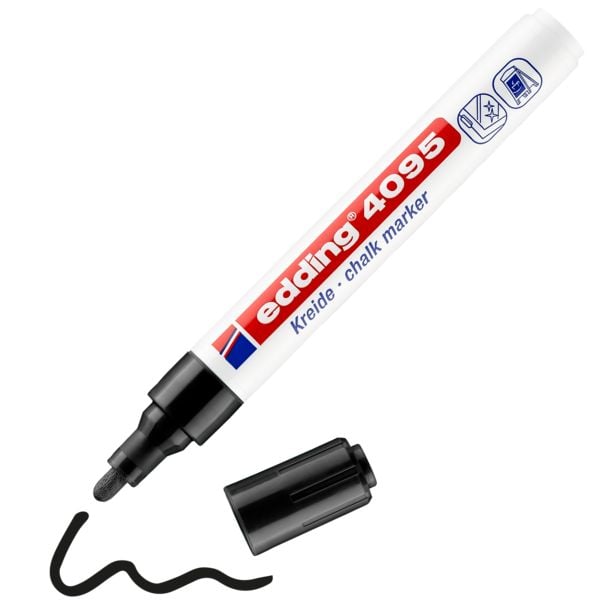 Produktbild: edding 4095 Kreidemarker Window Marker 2-3mm schwarz