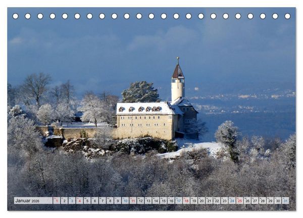 Produktbild: Schlossromantik (Tischkalender 2026 DIN A5 quer), CALVENDO Monatskalender
