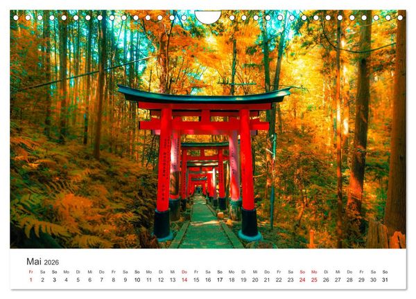 Produktbild: Japan - Land der Kontraste (Wandkalender 2026 DIN A4 quer), CALVENDO Monatskalender