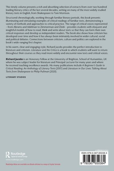 Produktbild: Literature and the Critics
