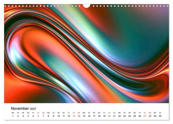 Produktbild: Spektrale Formwelten (Wandkalender 2027 DIN A3 quer), CALVENDO Monatskalender