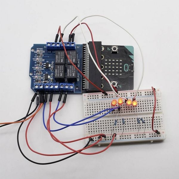 Produktbild: TRU COMPONENTS TC-9072504 Relais-Platine 1 St. Passend f&uuml;r (Entwicklungskits): BBC micro:bit