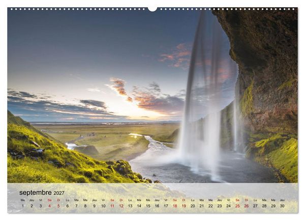 Produktbild: L'&eacute;t&eacute; en Islande (Calendrier mural 2027 DIN A2 vertical), CALVENDO calendrier mensuel