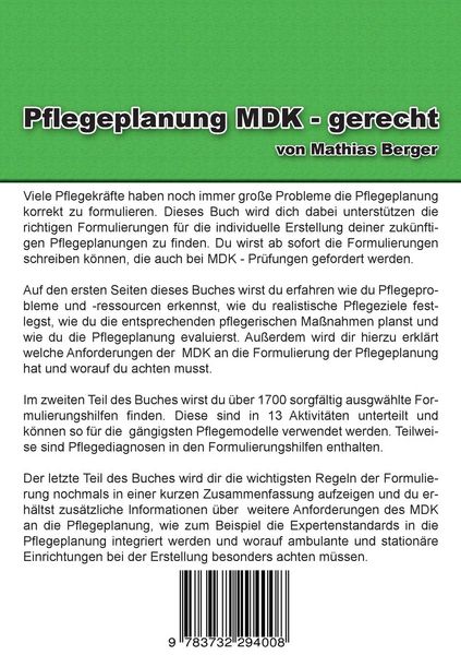 Produktbild: Pflegeplanung MDK - gerecht