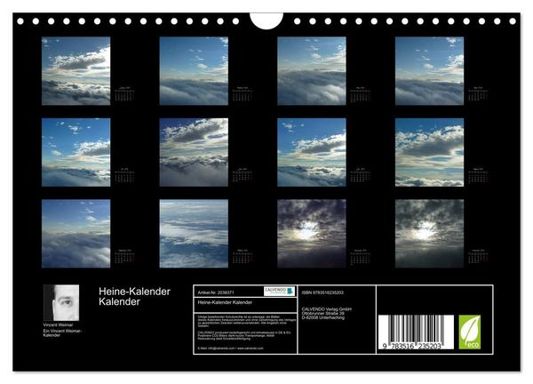 Produktbild: Heine-Kalender Kalender (Wandkalender 2026 DIN A4 quer), CALVENDO Monatskalender