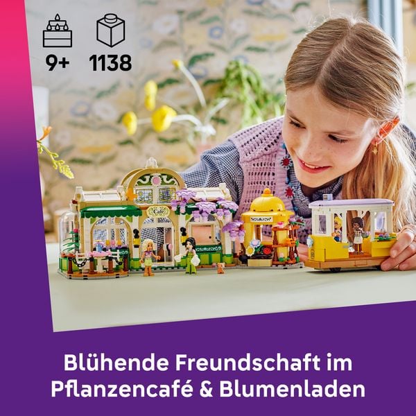 Produktbild: LEGO Friends 42671 Pflanzencaf&eacute; und Blumenkiosk, Spielzeug mit Figuren