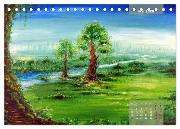 Produktbild: Phantastische Kunst (Tischkalender 2026 DIN A5 quer), CALVENDO Monatskalender