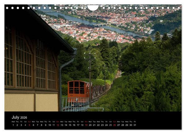 Produktbild: Heidelberg - Views of a City (Wall Calendar 2026 DIN A4 landscape), CALVENDO 12 Month Wall Calendar