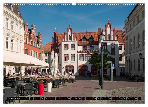 Produktbild: Ein Bummel durch die Hansestadt Wismar (hochwertiger Premium Wandkalender 2026 DIN A2 quer), Kunstdruck in Hochglanz