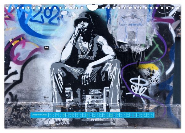 Produktbild: Streetart-Kunst, die die Stra&szlig;en Londons atmen l&auml;sst (Wandkalender 2026 DIN A4 quer), CALVENDO Monatskalender