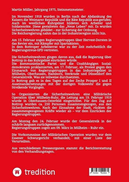 Produktbild: Bottroper Kommunistenprozess vot dem Essener Schwurgericht 1919