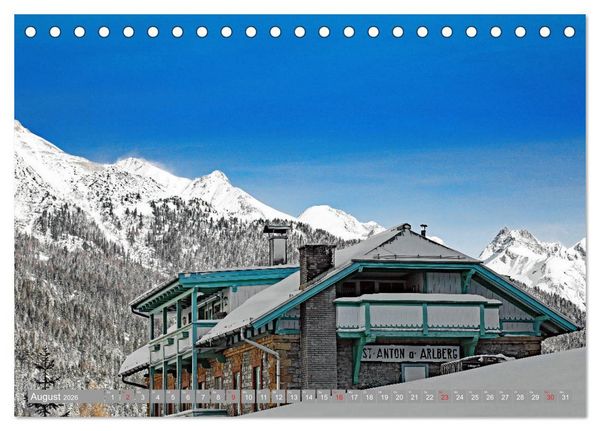 Produktbild: St. Anton am Arlberg (Tischkalender 2026 DIN A5 quer), CALVENDO Monatskalender