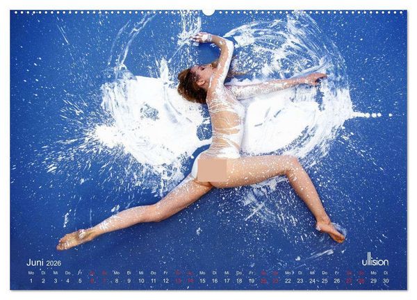 Produktbild: Farbspiele &ndash; Akt in Wei&szlig; (hochwertiger Premium Wandkalender 2026 DIN A2 quer), Kunstdruck in Hochglanz