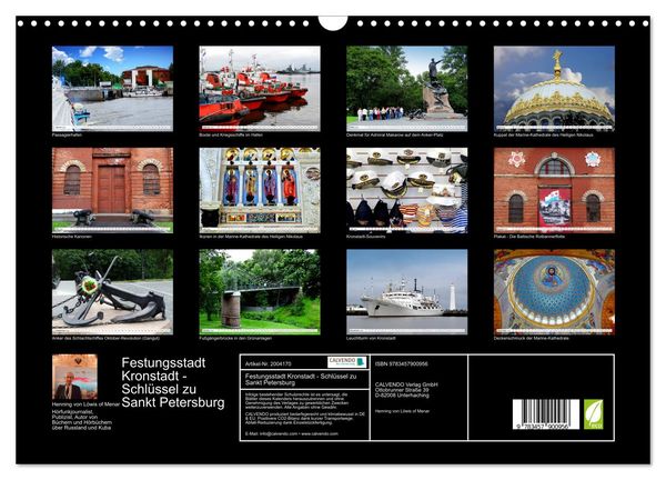 Produktbild: Festungsstadt Kronstadt - Schl&uuml;ssel zu Sankt Petersburg (Wandkalender 2026 DIN A3 quer), CALVENDO Monatskalender