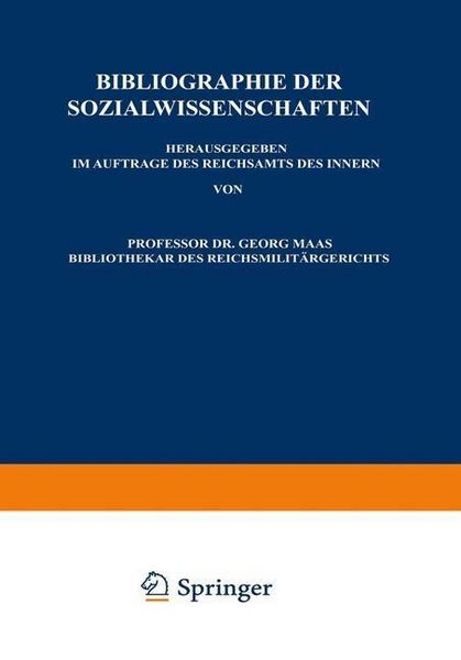 Produktbild: Bibliographie der Sozialwissenschaften