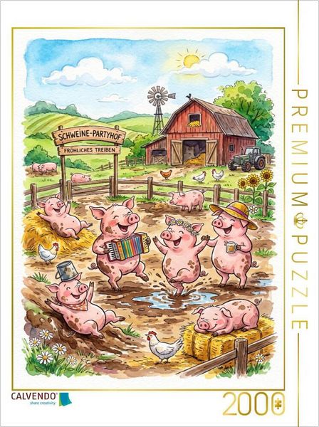 CALVENDO Puzzle Bauernhofspaß das ganze Jahr | 2000 Teile Lege-Größe 90x67cm Foto-Puzzle für glückliche Stunden
