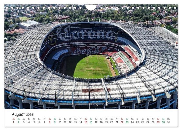 Produktbild: Mexico von oben (Wandkalender 2026 DIN A4 quer), CALVENDO Monatskalender