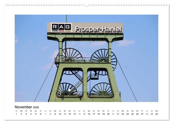 Produktbild: Zeche Prosper-Haniel Bottrop (hochwertiger Premium Wandkalender 2026 DIN A2 quer), Kunstdruck in Hochglanz