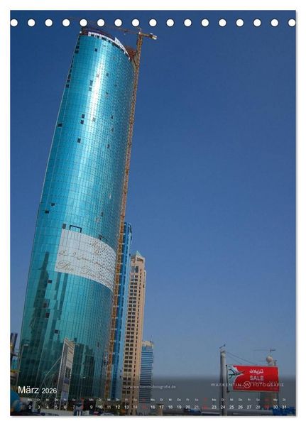 Produktbild: Grenzenloses Dubai (Tischkalender 2026 DIN A5 hoch), CALVENDO Monatskalender