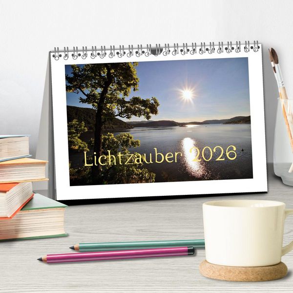 Produktbild: Lichtzauber 2026 (Tischkalender 2026 DIN A5 quer), CALVENDO Monatskalender